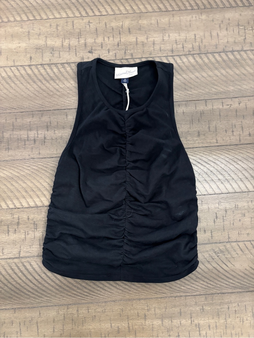 Universal Thread Black Ruched Tank Top